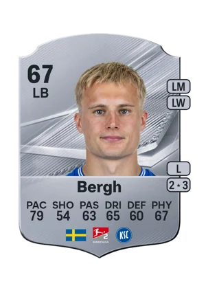 Bergh - 67 - Rare EA FC 27 card