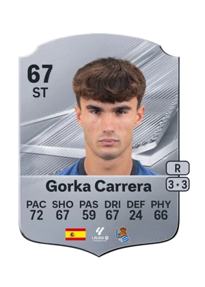 Gorka Carrera - 67 - Rare EA FC 27 card