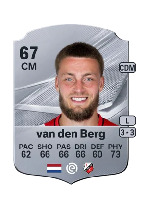 van den Berg - 67 - Rare EA FC 27 card