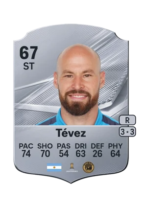 Tévez - 67 - Rare EA FC 27 card
