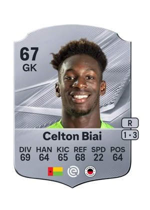 Celton Biai - 67 - Rare EA FC 27 card