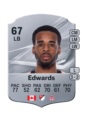 Edwards - 67 - Rare EA FC 27 card