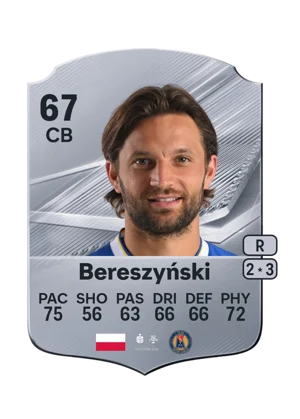 Bereszyński - 67 - Rare EA FC 27 card