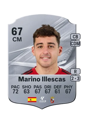Marino Illescas - 67 - Rare EA FC 27 card