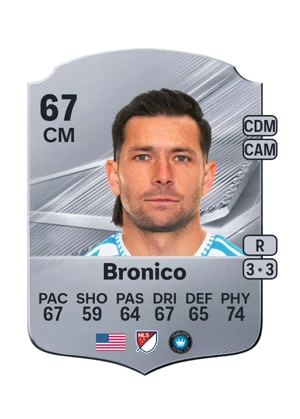 Bronico - 67 - Rare EA FC 27 card