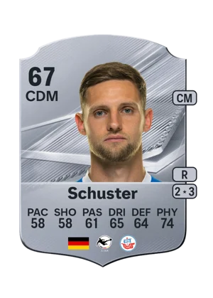 Schuster - 67 - Rare EA FC 27 card