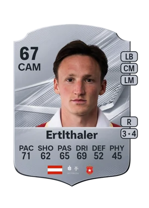 Ertlthaler - 67 - Rare EA FC 27 card