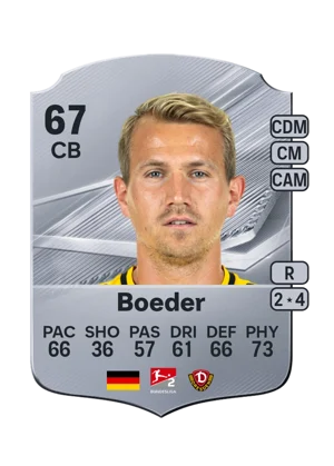 Boeder - 67 - Rare EA FC 27 card