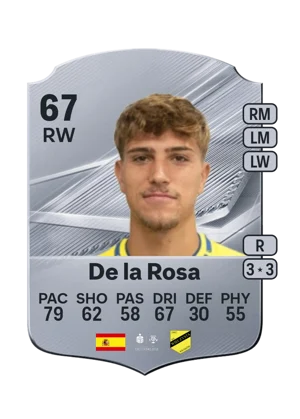De la Rosa - 67 - Rare EA FC 27 card