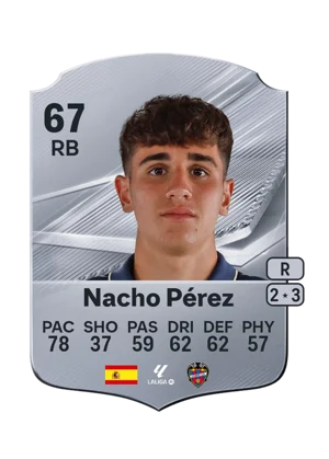 Nacho Pérez - 67 - Rare EA FC 27 card