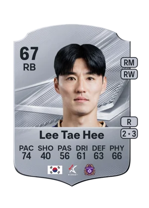 Lee Tae Hee - 67 - Rare EA FC 27 card