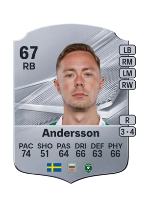 Andersson - 67 - Rare EA FC 27 card
