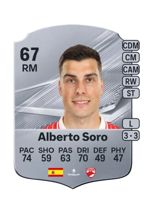 Alberto Soro - 67 - Rare EA FC 27 card
