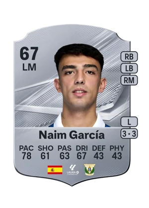 Naim García - 67 - Rare EA FC 27 card