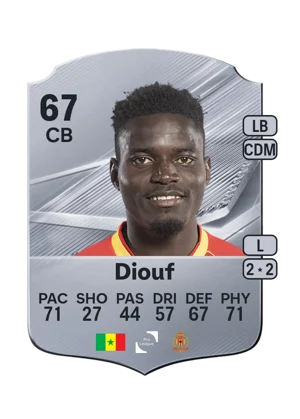 Diouf - 67 - Rare EA FC 27 card