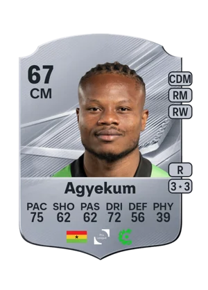 Agyekum - 67 - Rare EA FC 27 card
