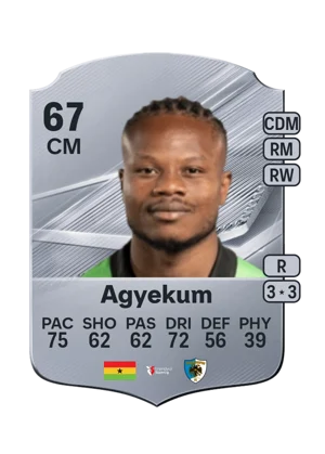 Agyekum - 67 - Rare EA FC 27 card