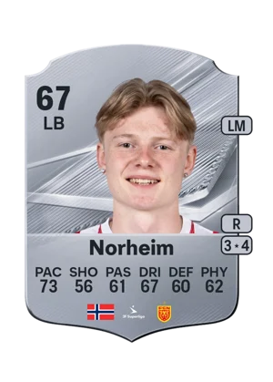 Norheim - 67 - Rare EA FC 27 card