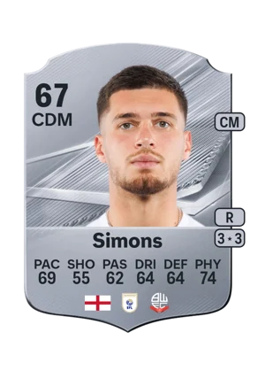 Simons - 67 - Rare EA FC 27 card