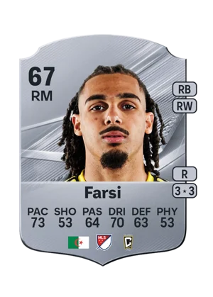 Farsi - 67 - Rare EA FC 27 card