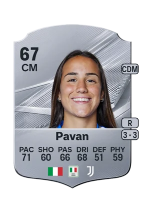Pavan - 67 - Rare EA FC 27 card