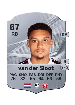 van der Sloot - 67 - Rare EA FC 27 card