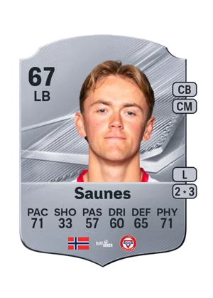 Saunes - 67 - Rare EA FC 27 card