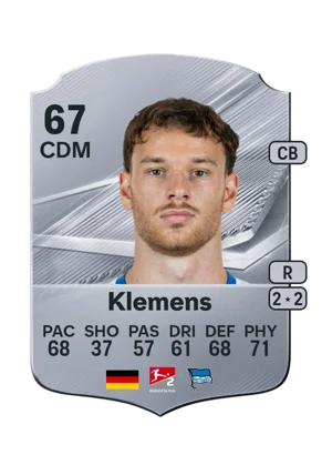 Klemens - 67 - Rare EA FC 27 card