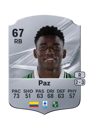 Paz - 67 - Rare EA FC 27 card