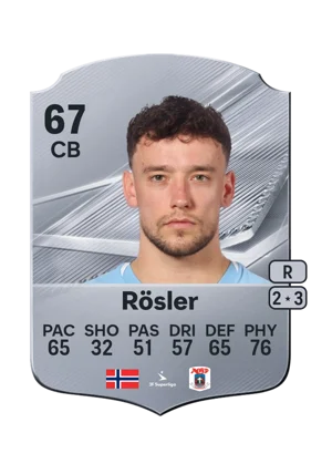 Rösler - 67 - Rare EA FC 27 card