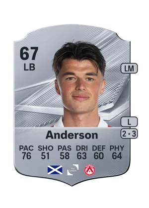 Anderson - 67 - Rare EA FC 27 card