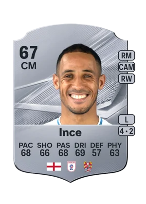 Ince - 67 - Rare EA FC 27 card