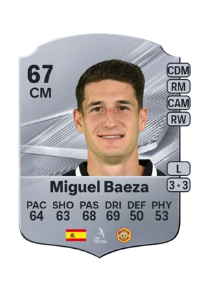 Miguel Baeza - 67 - Rare EA FC 27 card