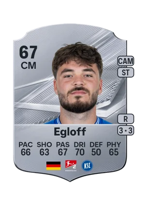 Egloff - 67 - Rare EA FC 27 card