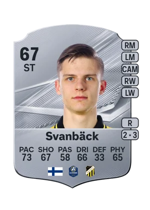 Svanbäck - 67 - Rare EA FC 27 card