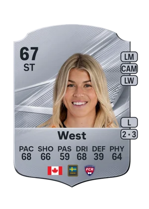 West - 67 - Rare EA FC 27 card