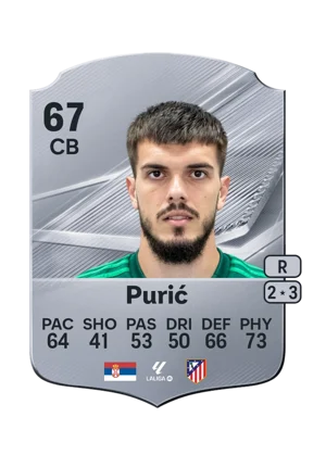 Purić - 67 - Rare EA FC 27 card