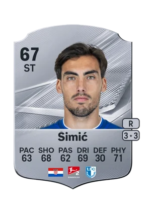 Šimić - 67 - Rare EA FC 27 card