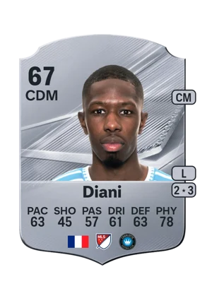 Diani - 67 - Rare EA FC 27 card