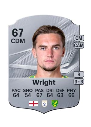 Wright - 67 - Rare EA FC 27 card