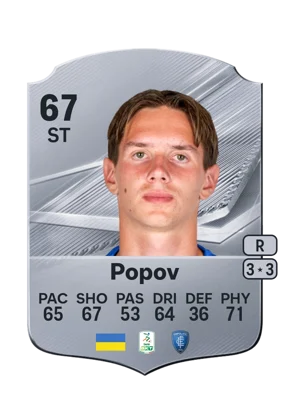 Popov - 67 - Rare EA FC 27 card