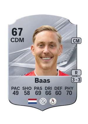 Baas - 67 - Rare EA FC 27 card