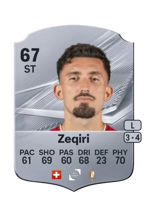 Zeqiri - 67 - Rare EA FC 27 card