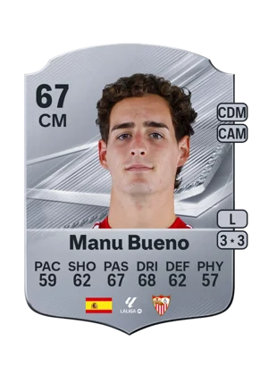 Manu Bueno - 67 - Rare EA FC 27 card