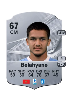 Belahyane - 67 - Rare EA FC 27 card