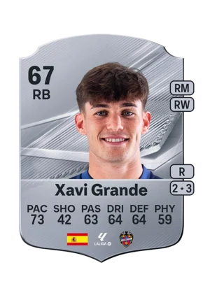 Xavi Grande - 67 - Rare EA FC 27 card