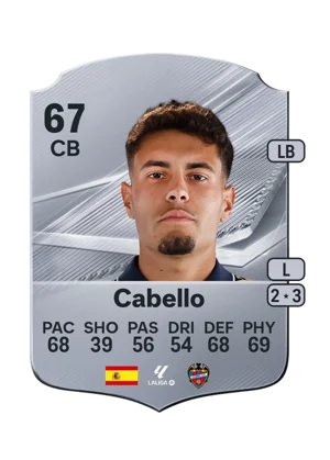Cabello - 67 - Rare EA FC 27 card