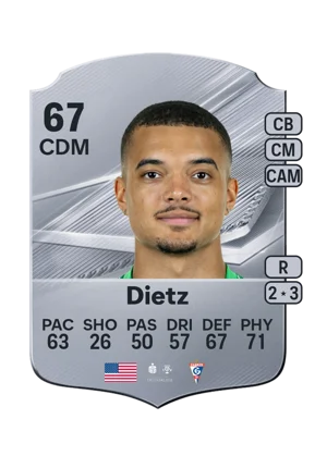 Dietz - 67 - Rare EA FC 27 card
