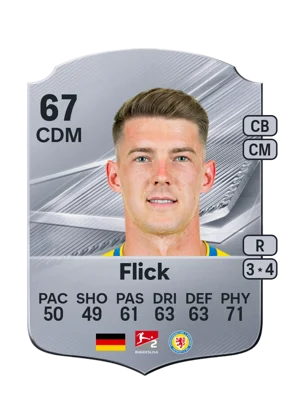 Flick - 67 - Rare EA FC 27 card