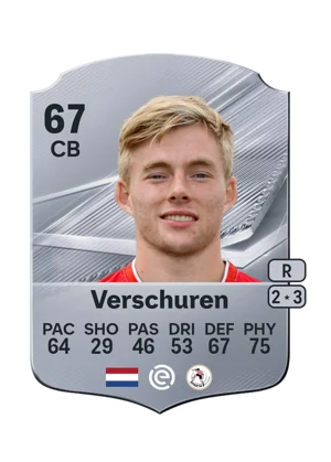 Verschuren - 67 - Rare EA FC 27 card